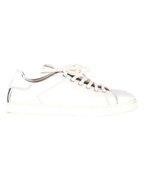 Gianvito Rossi Low-Top Sneakers in White Leather