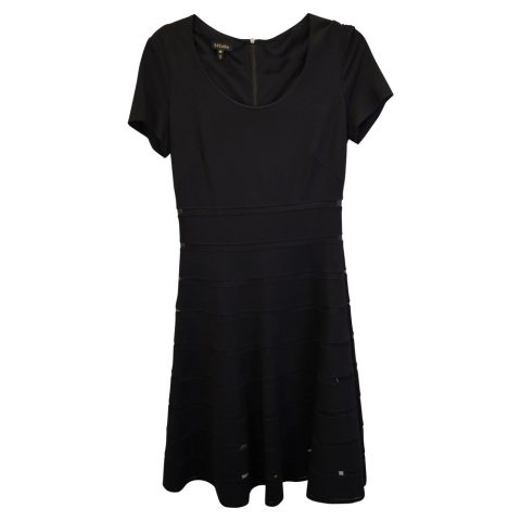 Escada A-Line Mini Dress in Black Viscose 7733713436732