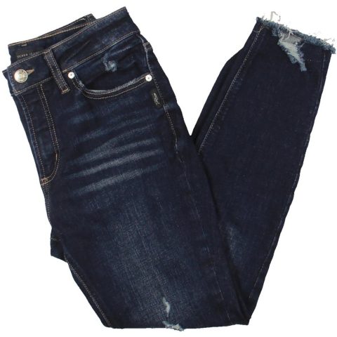 Avery Skinny Distressed High Rise Skinny Pants