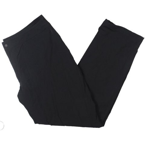 Fleece Lined Nylon Straight Leg Pants