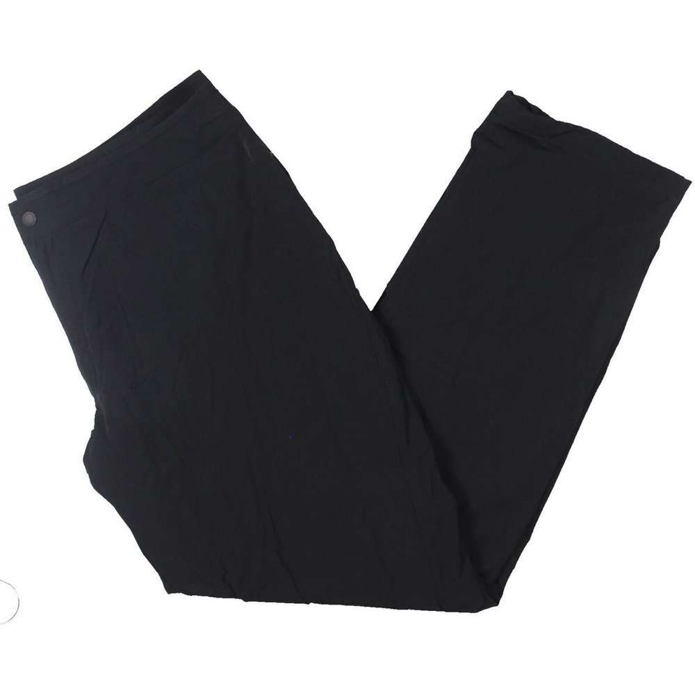 Fleece Lined Nylon Straight Leg Pants
