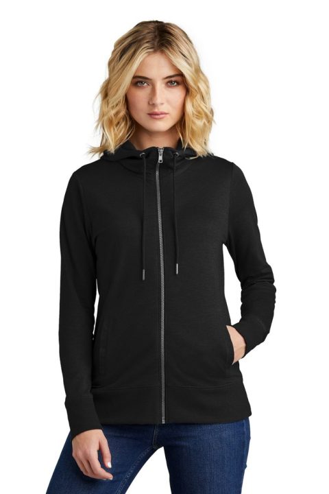 District Women’s Featherweight French Terry Full-Zip Hoodie DT673
