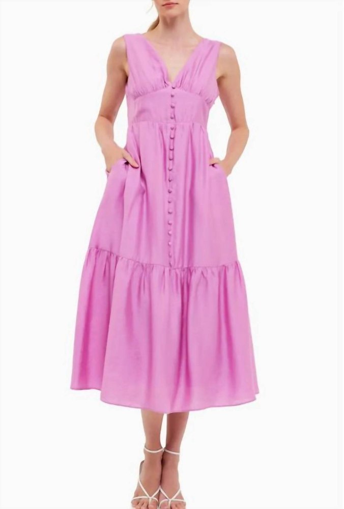 Orchid Bow Maxi Dress