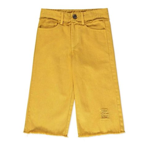 Girls Wide Leg Jeans In Mustard 7733717401660