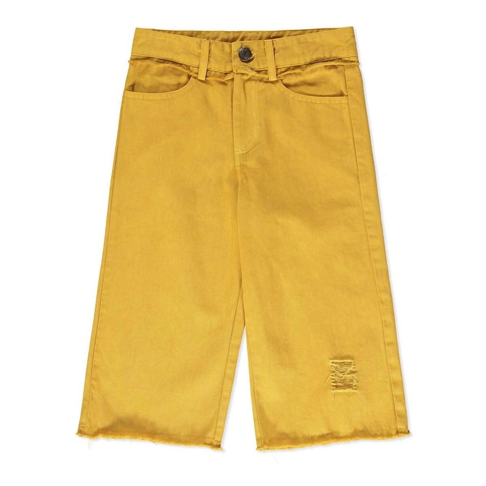 Girls Wide Leg Jeans In Mustard 7733717401660