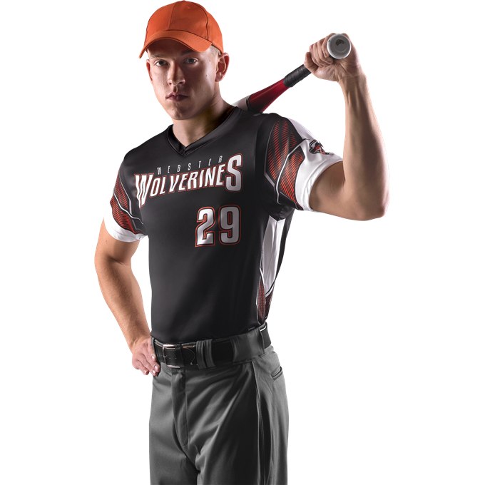 League Outfitters Custom Elite Sublimated- Sublimated V-Neck Short Sleeve