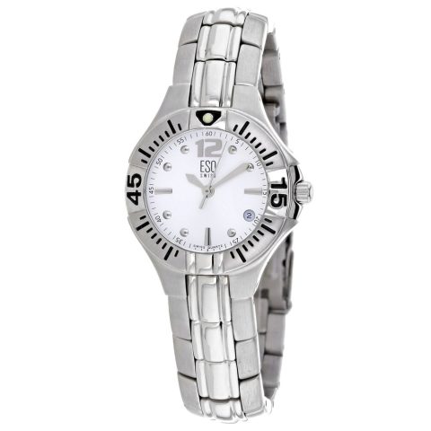 ESQ Women’s Silver Stainless Steel Silver Dial White Dial Watch