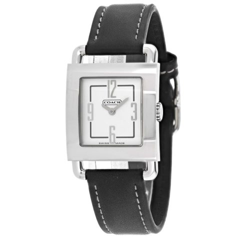 Coach Women’s Silver Stainless Steel White Dial White Dial Watch