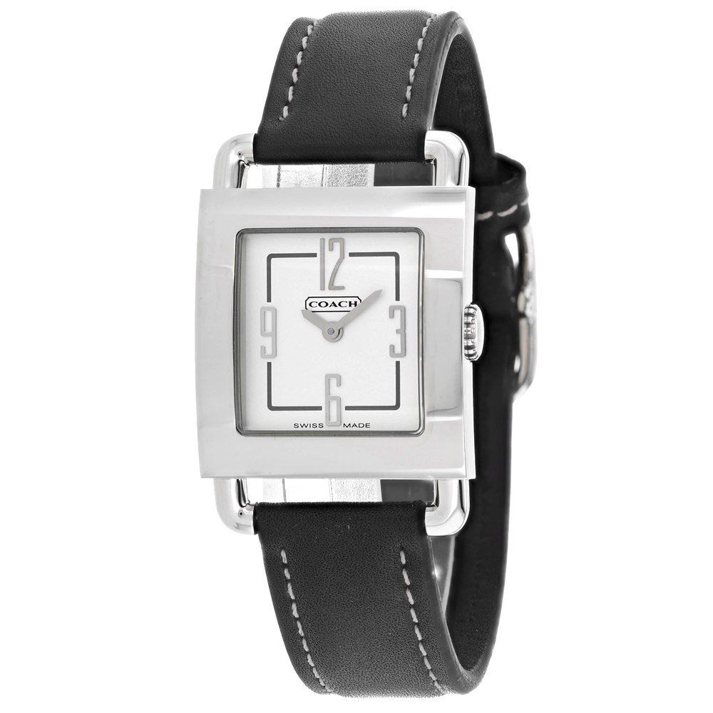 Coach Women’s Silver Stainless Steel White Dial White Dial Watch