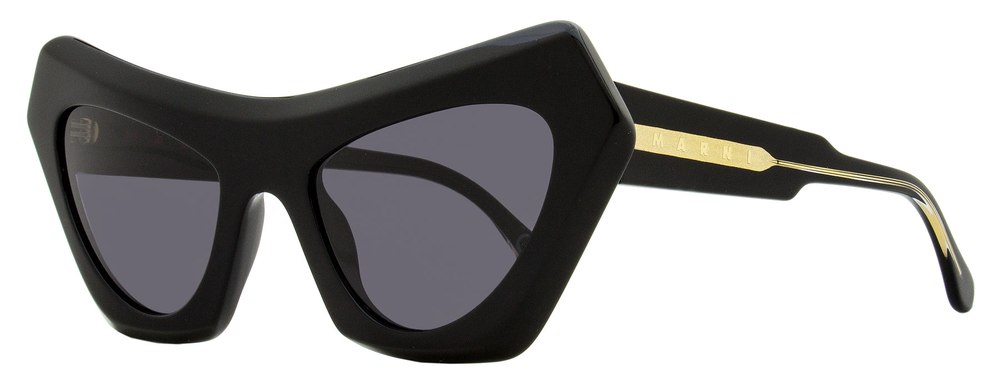 Marni Women’s Cat Eye Sunglasses Devil’s Pool ZTJ Black 56mm