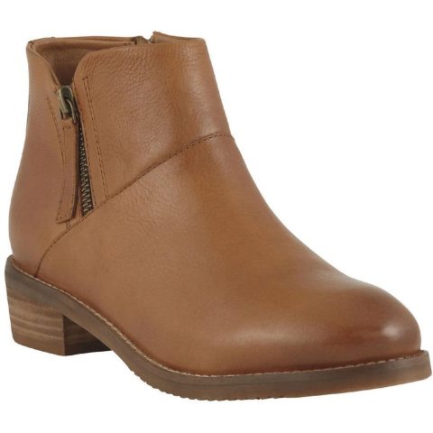Roselle Leather Slip On Booties