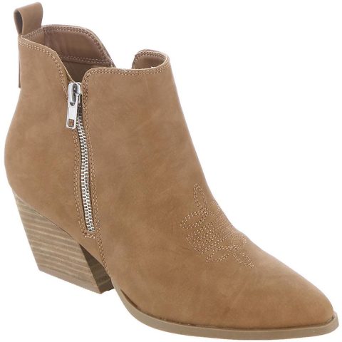 Kiki Pointed Toe Faux Leather Booties