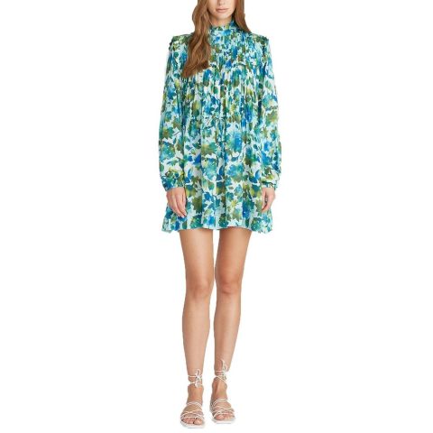 Pleated Mini Dress