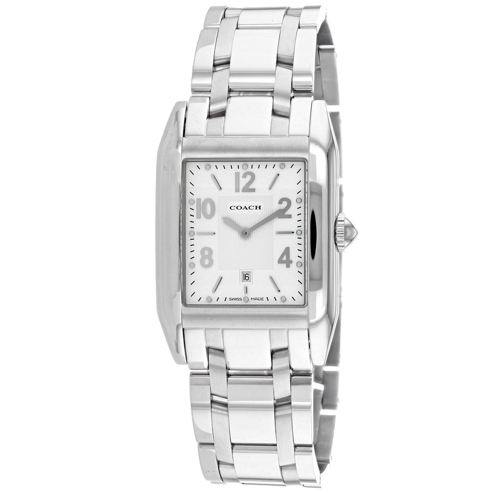 Coach Men’s Commerce Root White Dial Watch