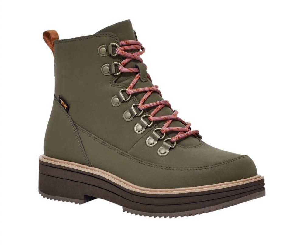 Women’s Midform Fashion Boots In Dark Olive