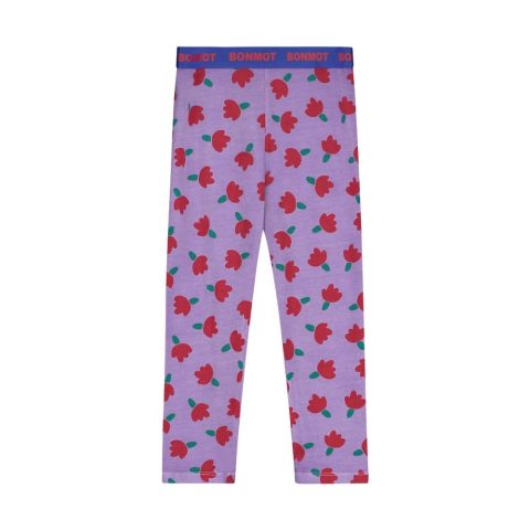 Girl’s Allover Flowers Legging In Mallow 7733771272252