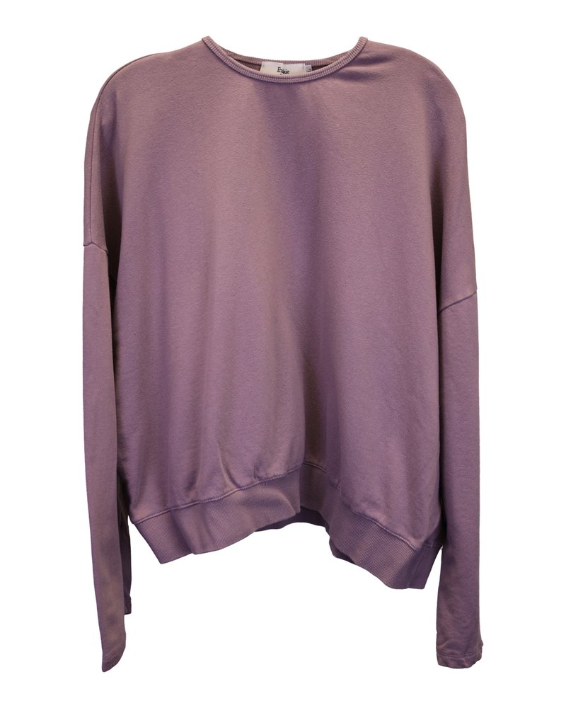 Frankie Shop Jaimie Sweatshirt in Purple Cotton