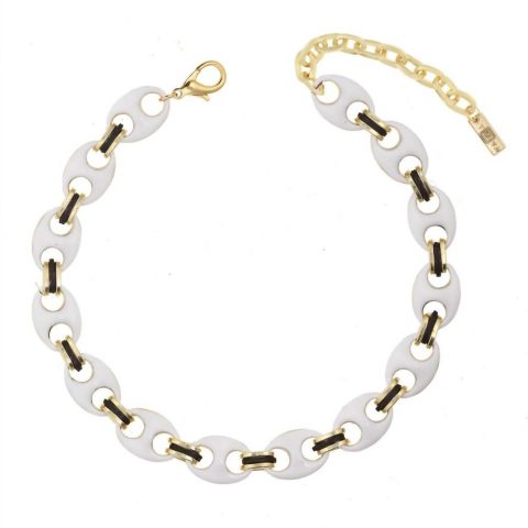 Amherst Reversible Necklace In Black/white
