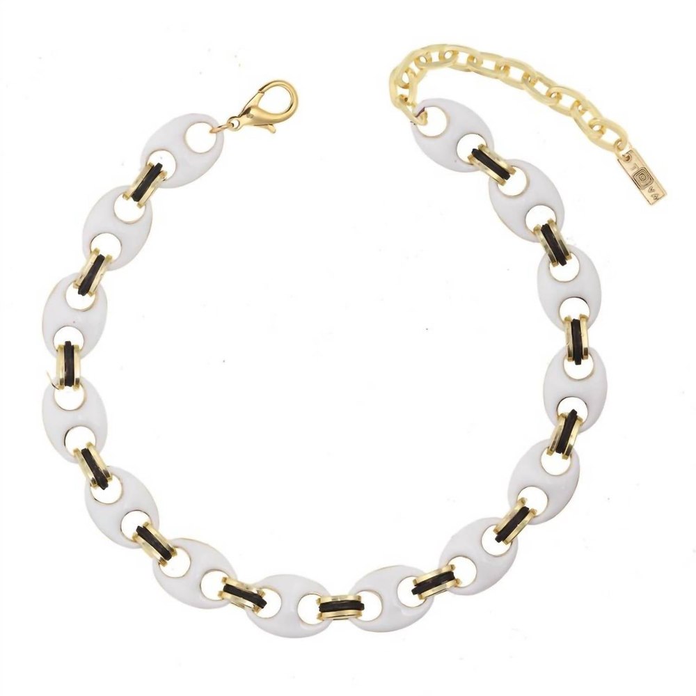 Amherst Reversible Necklace In Black/white