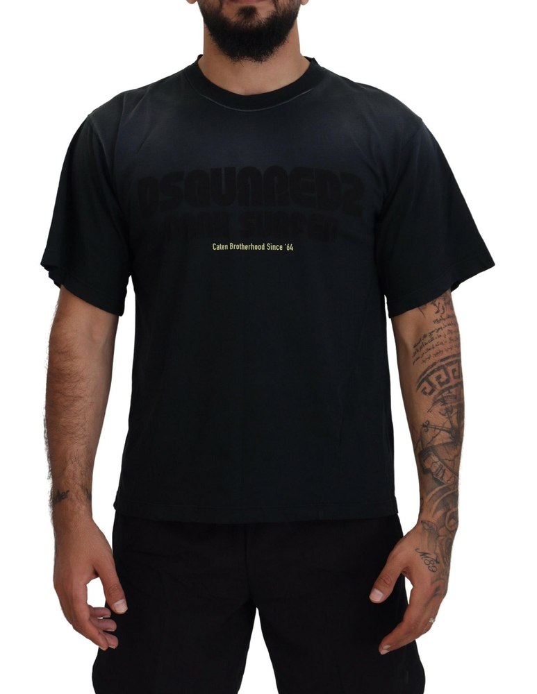 Dsqua² Cotton Short Sleeves Crewneck Men’s T-shirt