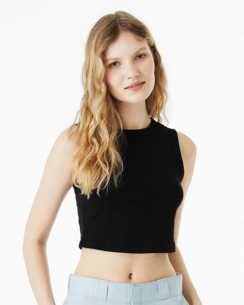 BELLA + CANVAS Women’s Micro Rib Muscle Crop Tank