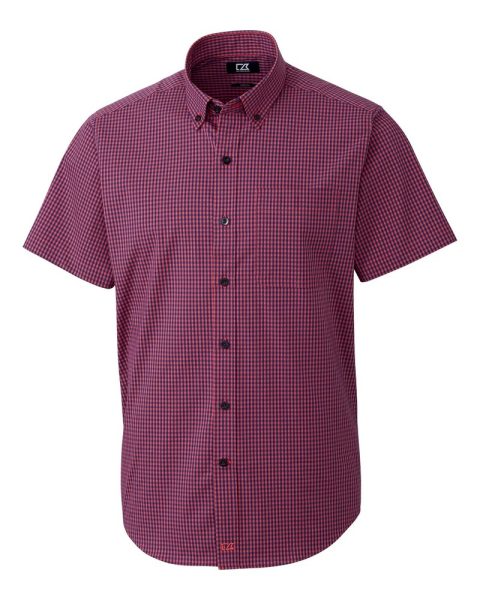 Cutter & Buck Men’s Anchor Gingham Short Sleeve Shirt