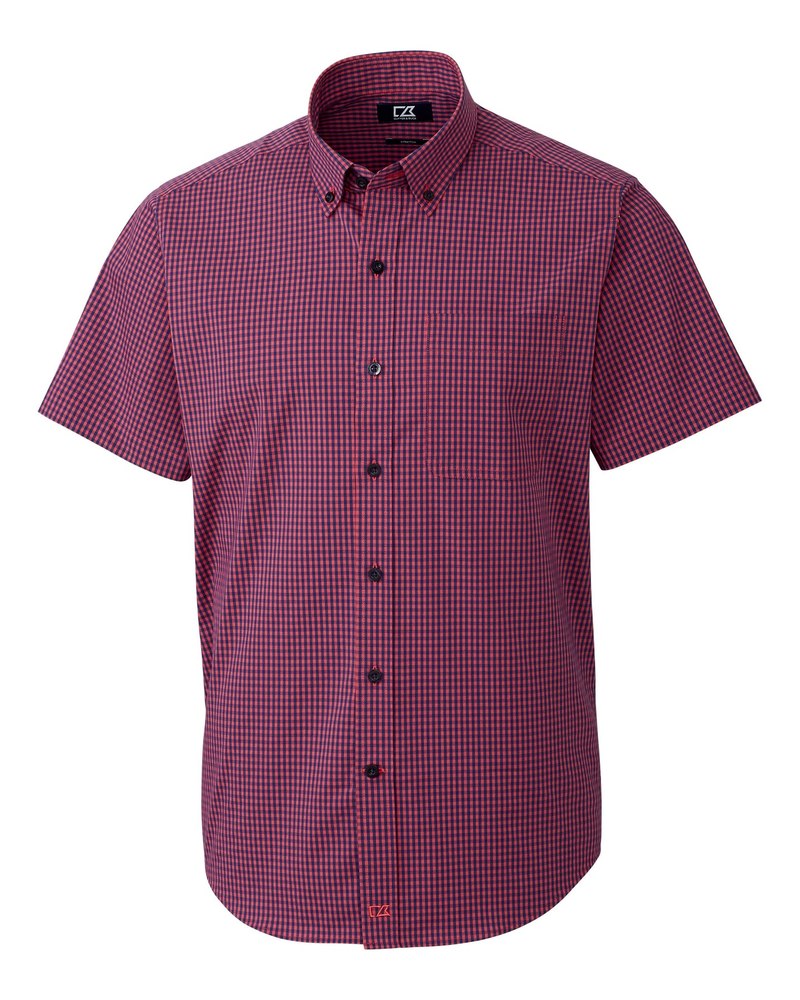 Cutter & Buck Men’s Anchor Gingham Short Sleeve Shirt