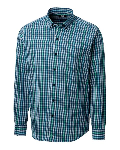 Cutter & Buck Mens Anchor Double Check Shirt