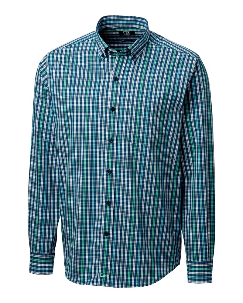 Cutter & Buck Mens Anchor Double Check Shirt