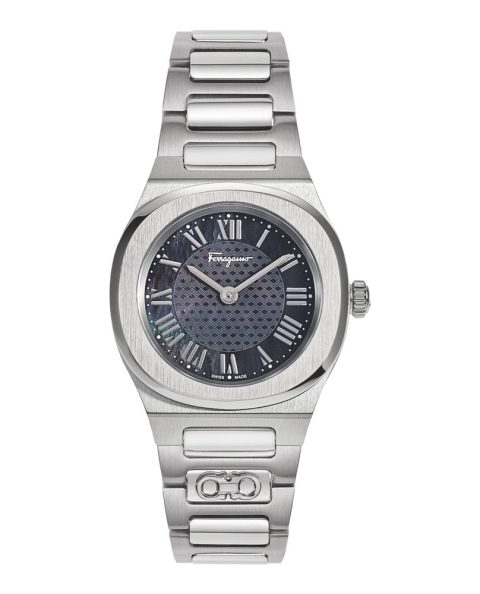 Ferragamo Elliptical Mother of Pearl Watch 7785055846460