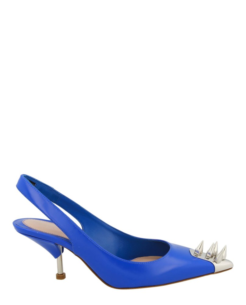 Punk Stud Slingback Pumps