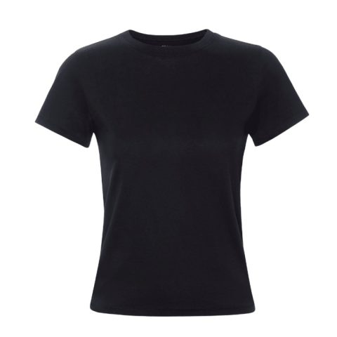 Frame Women’s Fitted Crew Tee, Black