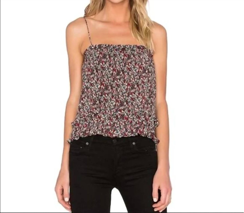 Pleated Cami Top In Multi