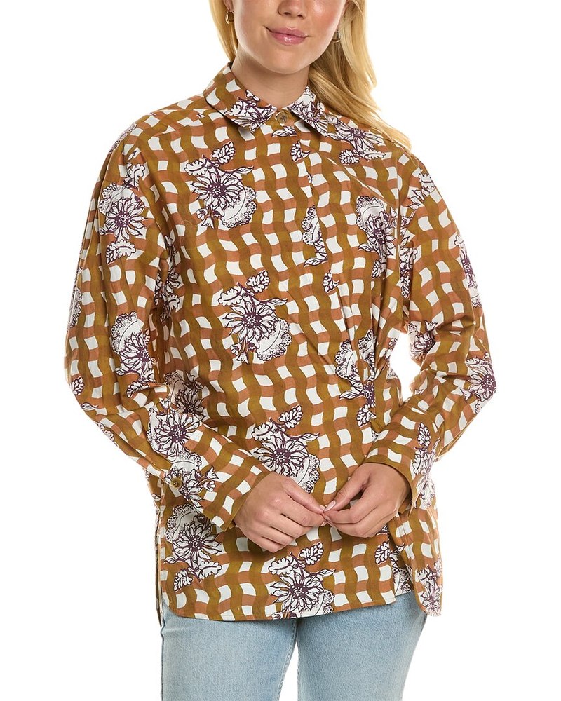 Rebecca Taylor Gingham Daisy Shirt