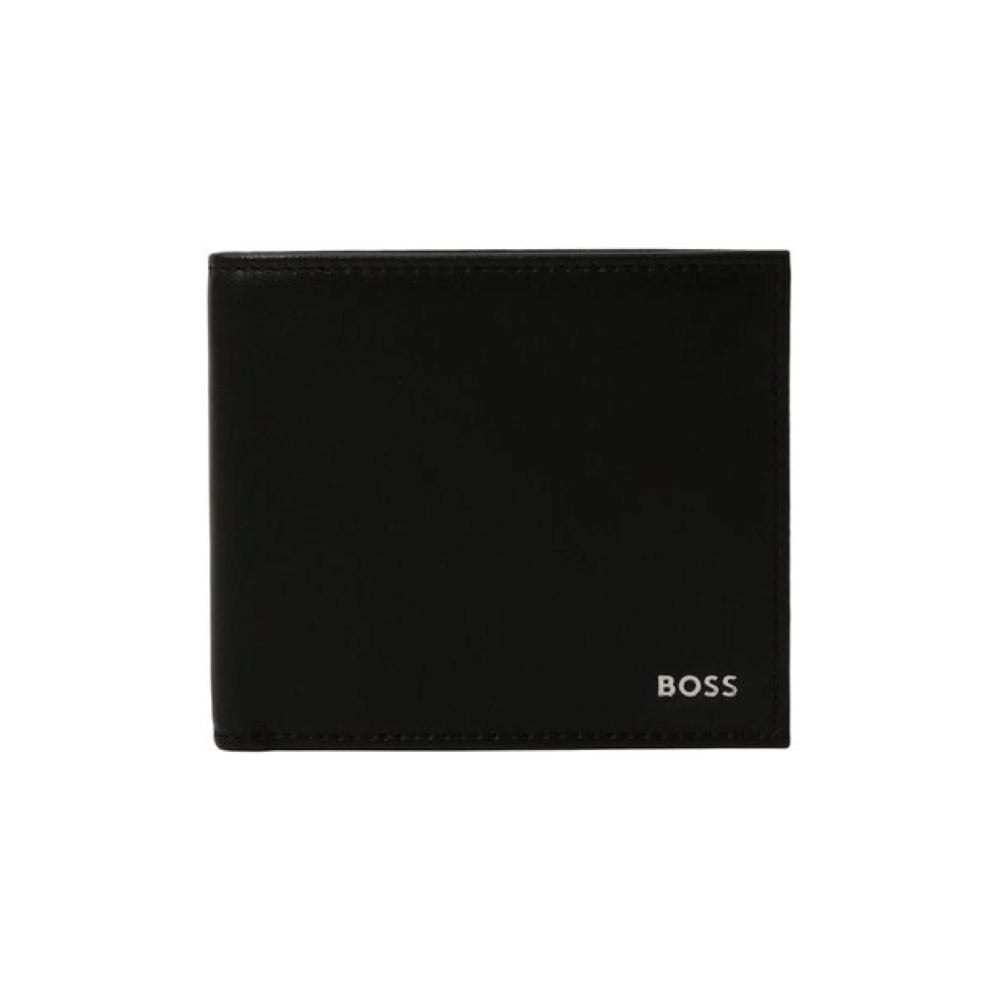 Hugo Boss Men’s Randy 8 Card Holder Leather Wallet, Black