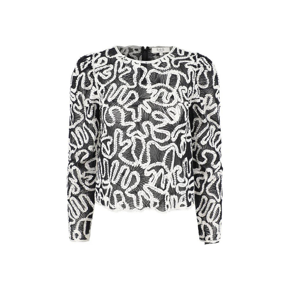 Sea Women’s Alice Embroidery Battenberg Top, Multi