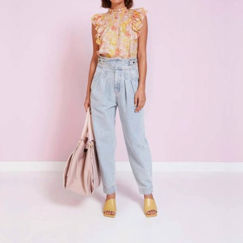 Joyce Top In Vintage Bloom Light