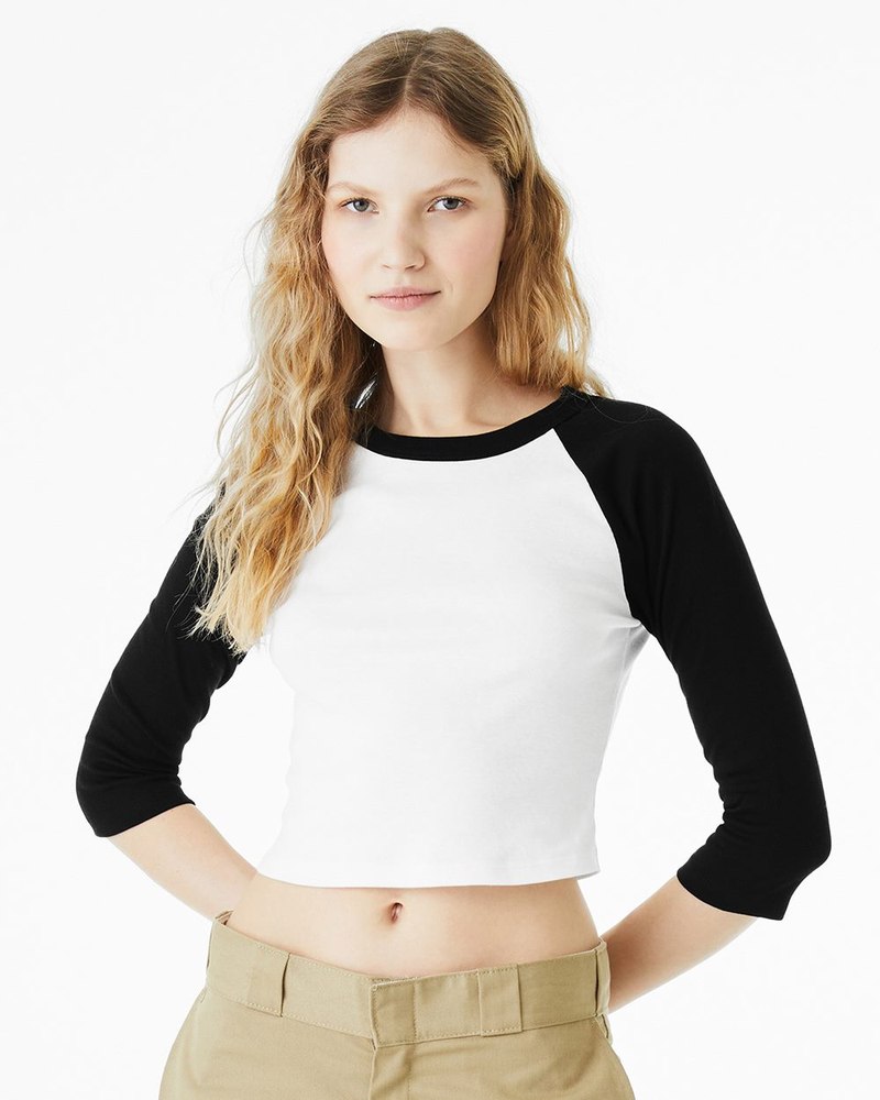 BELLA + CANVAS Women’s Micro Rib Raglan Sleeve Baby T-Shirt