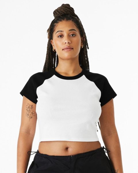 BELLA + CANVAS Women’s Micro Rib Raglan Baby Tee BC1201