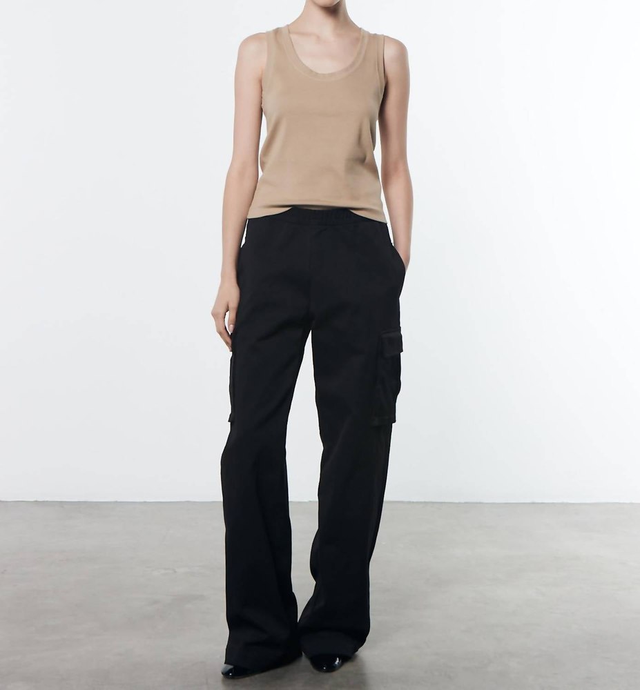 Soft Touch Cargo Pant In Black 7733793685564