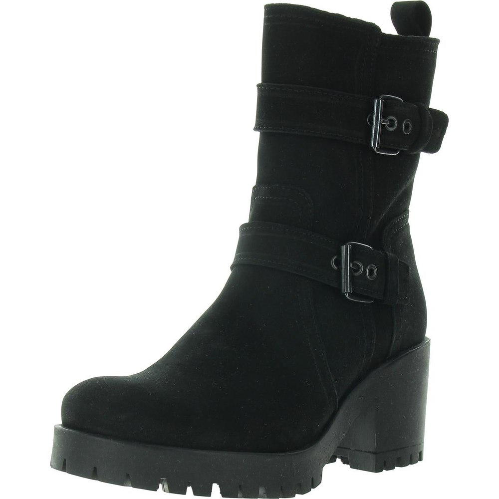 Bedford Zipper Nubuck Mid-Calf Boots