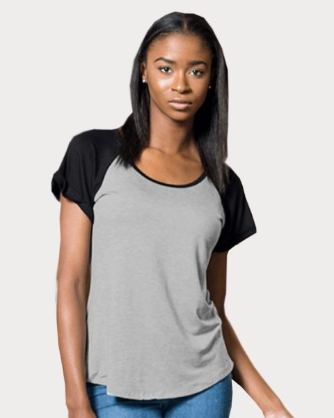 In Your Face Women’s Flowy Short Sleeve Raglan T-Shirt