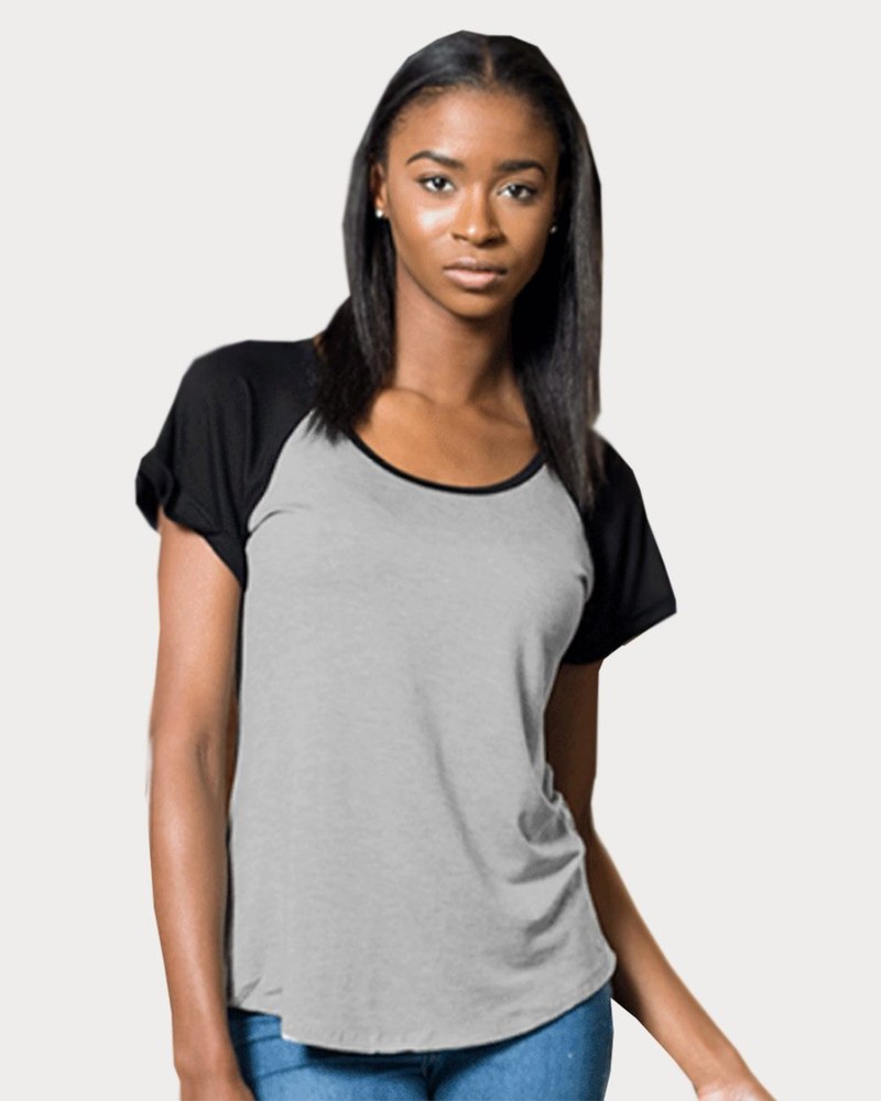 In Your Face Women’s Flowy Short Sleeve Raglan T-Shirt