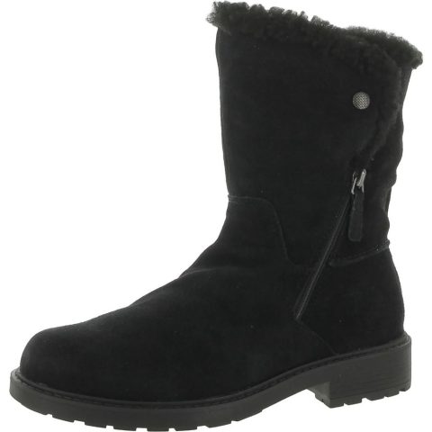 Opal Zip Suede Pull On Winter & Snow Boots