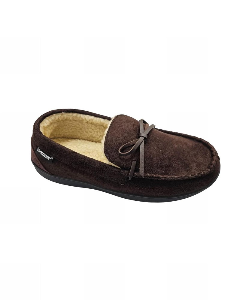 Men’s Microsuede Nigel Moccasin Slipper In Dark Chocolate 7733801680956