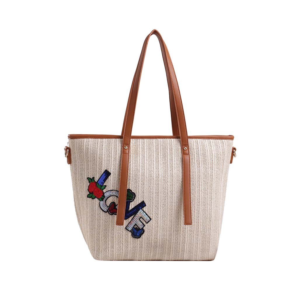 Tansy Padlock Designer Satchel Handbag by Mia K 7733800304700