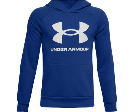 Boys’ Rival Fleece Big Logo Hoodie In Royal-Onyx White 7733806202940