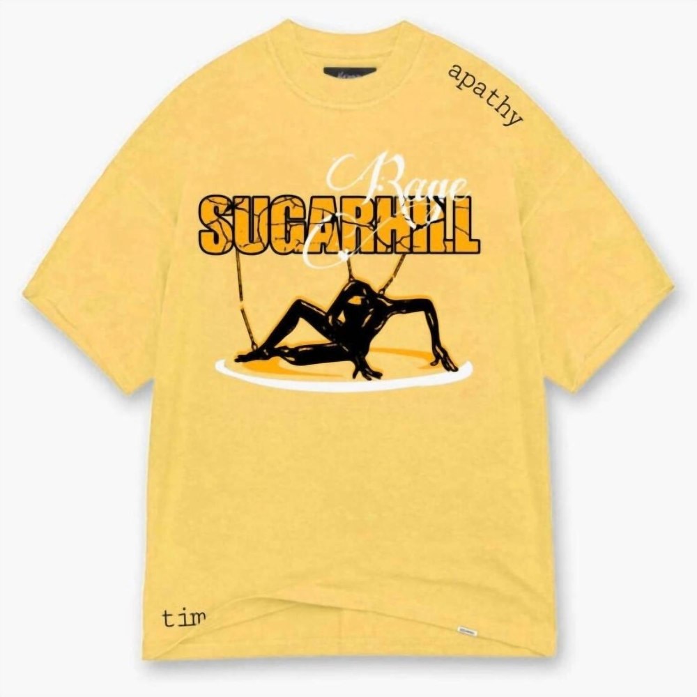 Men’s Apathy T Shirt In Butter Yellow 7733810921532