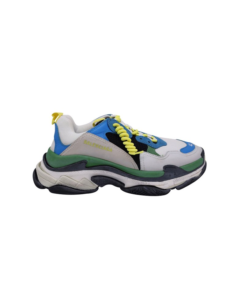 Balenciaga Triple S Sneakers in Multicolor Leather, Suede, and Mesh 7733812396092