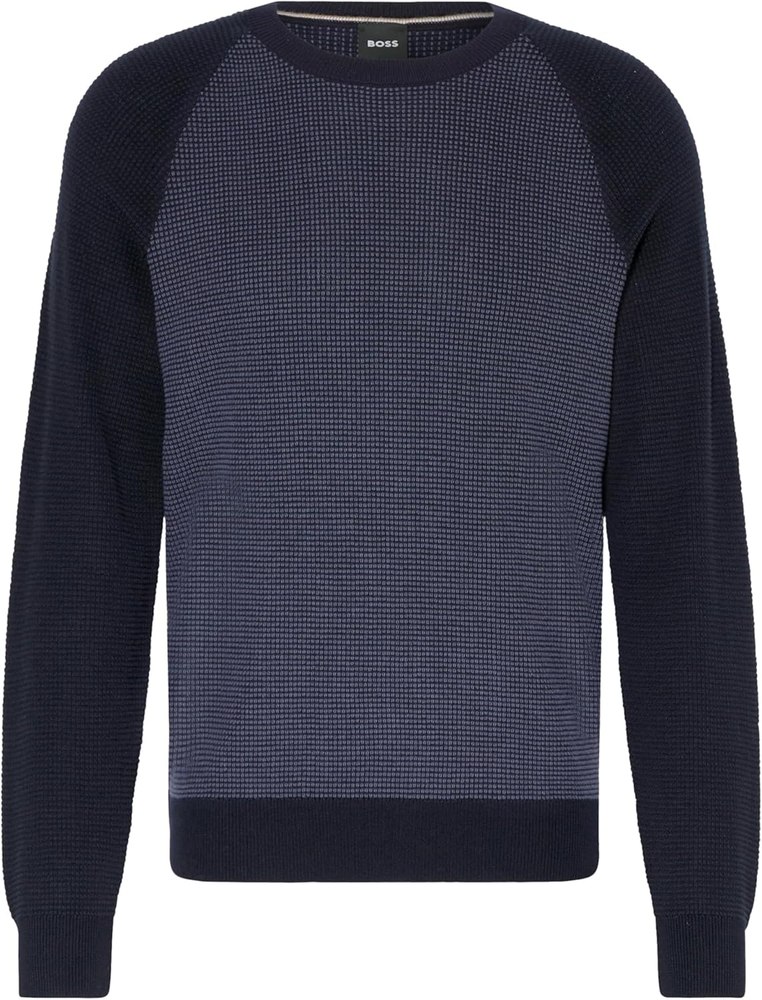 Hugo Boss Men’s Dairon Wool Crew Neck Sweater, Navy